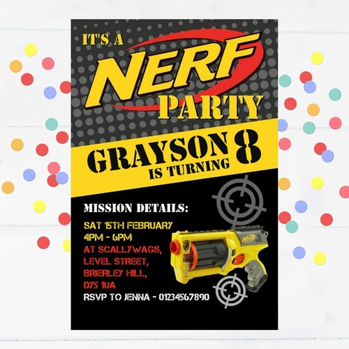 Personalised nerf gun - personalised,