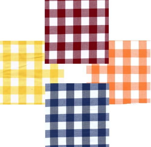 Gingham poly cotton - gingham,