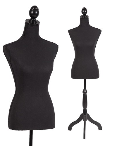 Female mannequin torso black - female,