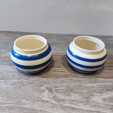 Sadler Sugar Bowls x 2 Blue