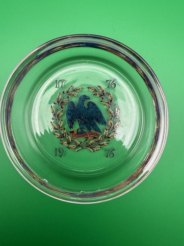 Bicentennial glass ashtrays - glass, ashtrays-