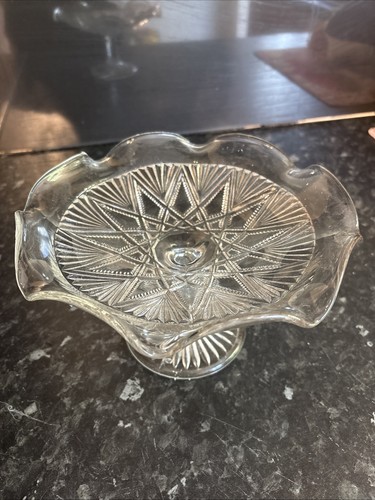 Crystal cut glass shallow - crystal,