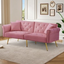 2 Seater Fabric Sofa Bed Click