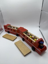 Hansel & Gretel Ltd - Bath - Wooden toy Bendy bus playset - Rare