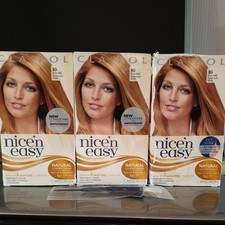 3 x Packs of CLAIROL NICE' N EASY Hair Dye, NATURAL HONEY Medium BLONDE 8G (104)