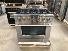 36 in. Gas Range, 6 Burners