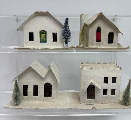 Vintage christmas putz house - vintage,