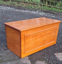Vintage Solid Pine Blanket Box