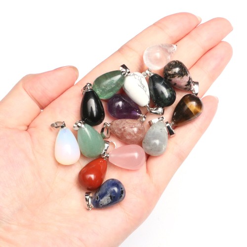Natural chakra crystal pendant - chakra,