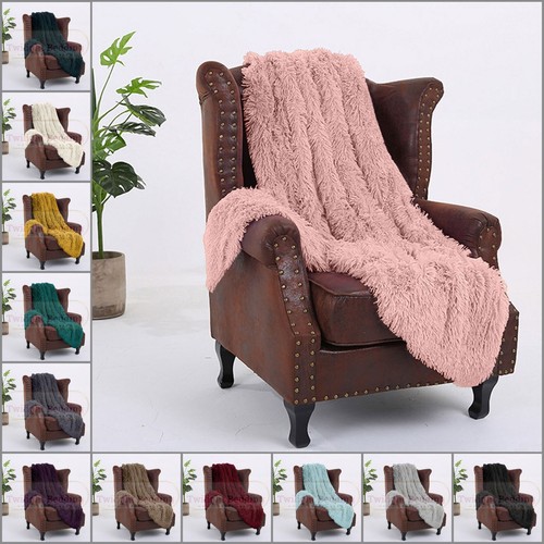 Faux fur fleece - throw, blanket