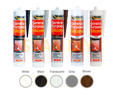 General Purpose Silicone C3 Cartridge 280ml Sealant Clear White Brown Black Grey