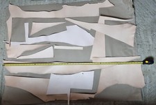 10 vegetable tanned leather offcuts