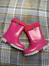 KIDS GIRLS INFANTS WELLIES WATERPROOF WINTER RAIN  SHOES BOOTS SIZE EU 26