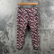 Sweaty Betty Women Legging Small 7/8 Abstract Geometric Power Workout Gym Pocket