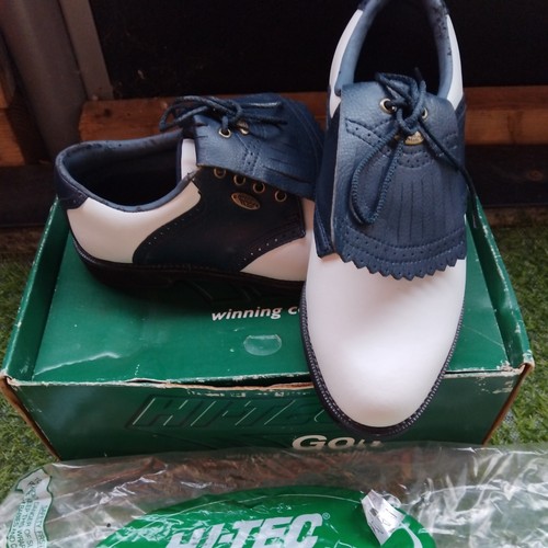 Tec golf shoes white - shoes, white/indigo