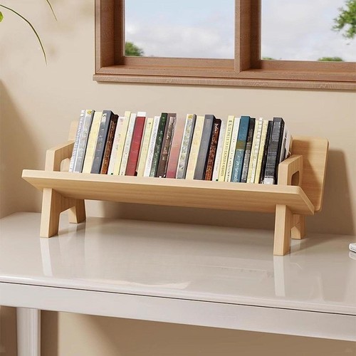 Wooden tabletop bookshelf - tabletop,