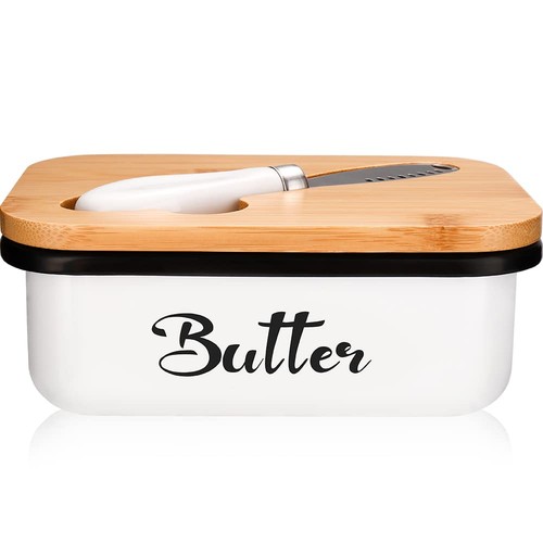 Butter dish with lid metal - dish,