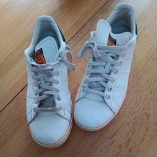 Men's Adidas Vintage Stan Smith White Leather Trainers Size 10