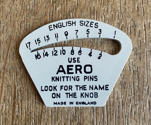 Aero knitting needles - needles, gauge