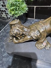 Vintage LARGE Solid Bronze of
