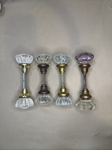 Vintage glass door knob - glass, lot