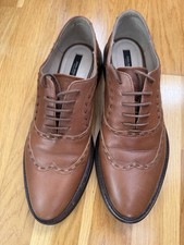ZARA TAN LEATHER LACE UP