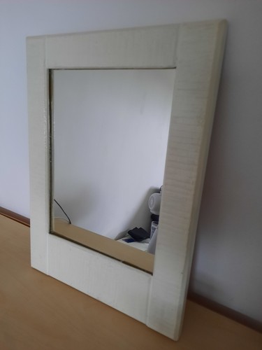 White textured framed wall - textured,