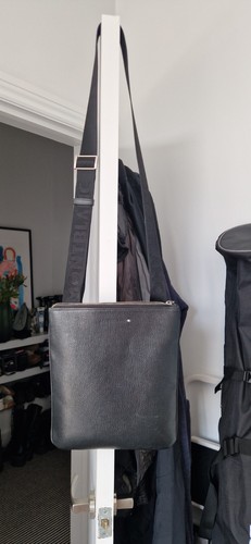 Mens montblanc leather satchel - leather,