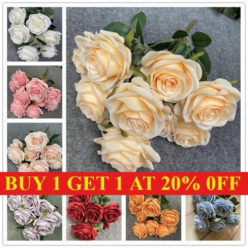 10heads silk rose artificial - 10heads,