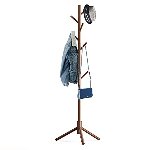 Wooden tree coat rack - coat,