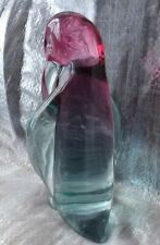 LARGE MURANO GLASS ARCHIMEDE SEGUSO EMPEROR PENGUIN SCULPTURE PART LABEL 