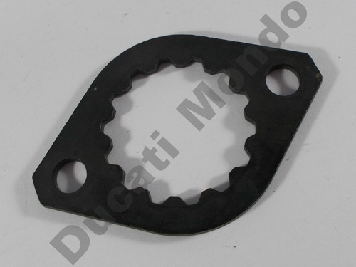 Front sprocket retaining - , plate