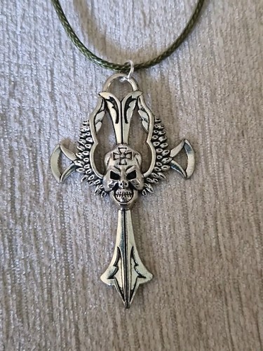 Large skull crucifix tibetan