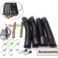12V Universal Auto Car Underdash Compact Heater Kit 12x Copper Tube+Speed Switch