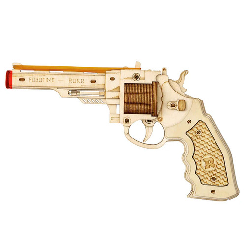 Rokr wooden gun puzzle toy - 3d,