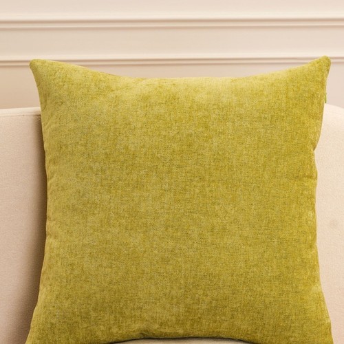 Square chenille pillow cover - chenille,