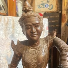 Large Carved Burmese Dancer