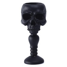 Halloween Skull Candle Holder