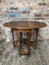 Antique Oak Drop Leaf Table