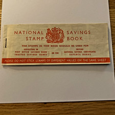 National Savings Stamp Book with 6 pages of Stamps -Princess Anne 6d (1960s)