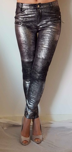 Zara silver trousers - silver, new