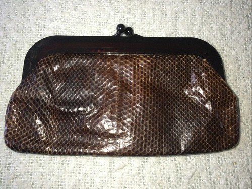 Vintage leather snakeskin - vintage,