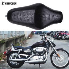 For Harley Davidson Sportster 883 1200 Leather Motorcycle Alligator Two Up Seat