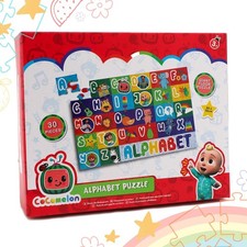 Cocomelon Alphabet Puzzle – 30-Piece Wooden Jigsaw for Early Learning