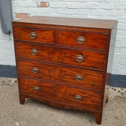 Georgian antique chest drawers - chest,