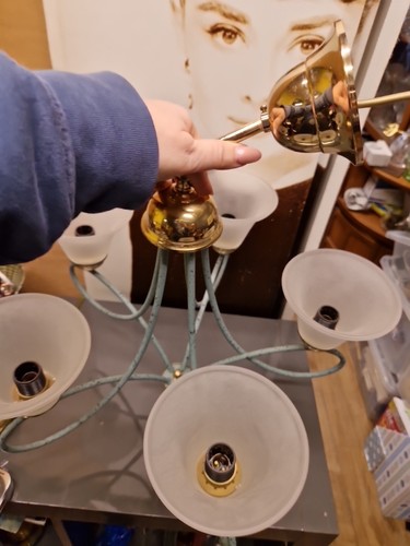 Heavy brass arm ceiling - heavy,