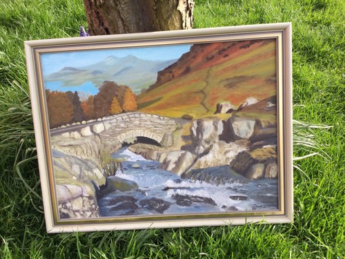 Vintage original framed - framed, oil