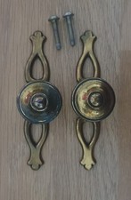 2 x Vintage Solid Brass Pull