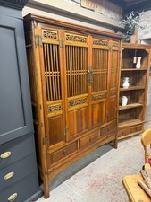Oriental hardwood cupboard - oriental,