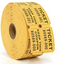 Raffle Tickets Double Rolls